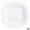 Plato De Postre Luminarc Carine Blanco Vidrio (19 Cm) (24 Unidades)