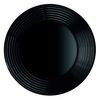 Plato Hondo Luminarc Harena Negro Vidrio (ø 23,5 Cm) (24 Unidades)