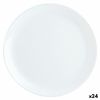 Plato Llano Luminarc Diwali Blanco Vidrio (ø 27 Cm) (24 Unidades)