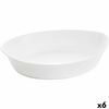 Fuente De Cocina Luminarc Smart Cuisine Ovalado 32 X 20 Cm Blanco Vidrio (6 Unidades)