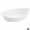 Fuente De Cocina Luminarc Smart Cuisine Ovalado Blanco Vidrio 6 Unidades 38 X 22 Cm