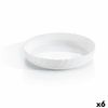 Fuente De Cocina Luminarc Trianon Ovalado Blanco Vidrio (ø 26 Cm) (6 Unidades)