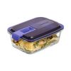 Fiambrera Hermética Luminarc Easy Box Azul Vidrio (6 Unidades) (820 Ml)