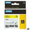 Cinta Laminada Para Rotuladoras Rhino Dymo Id1-24 24 X 5,5 Mm Negro Amarillo Vinilo Autoadhesivas (5 Unidades)