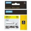 Cinta Laminada Para Rotuladoras Rhino Dymo Id1-24 24 X 5,5 Mm Negro Amarillo Vinilo Autoadhesivas (5 Unidades)