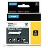 Cinta Laminada Para Rotuladoras Rhino Dymo Id1-12 12 X 3,5 Mm Negro Blanco Autoadhesivas (5 Unidades)