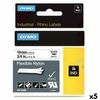 Cinta Laminada Para Rotuladoras Rhino Dymo Id1-19 19 X 3,5 Mm Negro Blanco Autoadhesivas (5 Unidades)