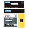 Cinta Laminada Para Rotuladoras Rhino Dymo Id1-19 19 X 3,5 Mm Negro Blanco Autoadhesivas (5 Unidades)