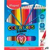 Lápices De Colores Maped Color' Peps Strong Multicolor 24 Piezas (12 Unidades)