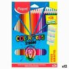 Lápices De Colores Maped Color' Peps Multicolor 24 Piezas (12 Unidades)