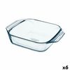 Fuente De Cocina Pyrex Irresistible Cuadrada Transparente Vidrio 6 Unidades 29,2 X 22,7 X 6,8 Cm