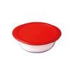 Fiambrera Redonda Con Tapa Ô Cuisine Cook & Store 21 X 21 X 7 Cm Rojo 1,1 L Silicona Vidrio (5 Unidades)