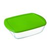 Fiambrera Rectangular Con Tapa Pyrex Cook&store Px Verde 2,5 L 28 X 20 X 8 Cm Vidrio Silicona (5 Unidades)