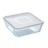 Fiambrera Cuadrada Con Tapa Pyrex Cook & Freeze 2 L 19 X 19 Cm Transparente Silicona Vidrio (4 Unidades)