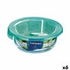 Fiambrera Redonda Con Tapa Luminarc Keep'n Lagon Turquesa 420 Ml 11,5 X 5,4 Cm Vidrio (6 Unidades)