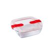 Fiambrera Hermética Pyrex Cook&heat 1 L 20 X 17 X 6 Cm Rojo Vidrio (6 Unidades)