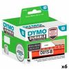 Rollo De Etiquetas Dymo Durable 102 X 59 Mm Negro Blanco (6 Unidades)