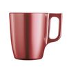 Taza Mug Luminarc Flashy Rojo 250 Ml Vidrio (6 Unidades)