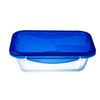 Fiambrera Hermética Pyrex Cook&go 30 X 23 Cm 3,3 L Rectangular Azul Vidrio (4 Unidades)