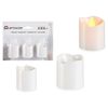 Set De Velas 3,7 X 3,7 X 5 Cm Blanco (12 Unidades)