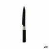 Cuchillo De Cocina Mármol 2,5 X 24 X 2,5 Cm Negro Acero Inoxidable Plástico (12 Unidades)