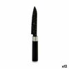 Cuchillo Pelador Mármol 2,5 X 20,5 X 1,7 Cm Negro Acero Inoxidable Plástico (12 Unidades)