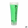 Pintura Acrílica Neon Verde 120 Ml (12 Unidades)