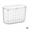 Colgador Para La Ducha 19,3 X 12 X 9 Cm Transparente Plástico Pvc (12 Unidades)