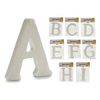 Letras Abcdefghi Blanco Poliestireno 2 X 23 X 17 Cm (9 Unidades)