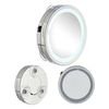 Espejo De Aumento Luz Led Plateado 16,5 X 4 X 16,5 Cm (12 Unidades)