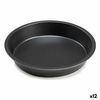 Molde Para Horno Ø 28 Cm Metal Gris Oscuro (12 Unidades)