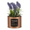 Planta Decorativa Lavanda Lata Morado Metal Cobre Verde Plástico 10 X 18 X 10 Cm (6 Unidades)