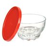 Set De Cuencos Karaman Rojo Transparente Vidrio Polietileno Ø 10,5 Cm 275 Ml (8 Unidades)