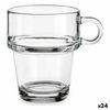 Taza Apilable Transparente Vidrio 270 Ml (24 Unidades)