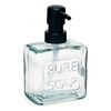 Dispensador De Jabón Pure Soap 250 Ml Cristal Transparente Plástico (12 Unidades)