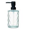 Dispensador De Jabón Diamante Cristal Transparente Plástico 410 Ml (12 Unidades)