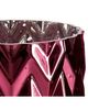Jarrón Tallado Espiga Rosa Cristal 11,3 X 19,5 X 11,3 Cm (6 Unidades)