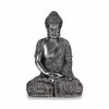 Figura Decorativa Buda Sentado Plateado 17 X 32,5 X 22 Cm (4 Unidades)