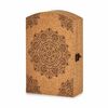 Armario De Llaves Mandala Marrón Corcho Madera Mdf 20 X 7,5 X 29 Cm (6 Unidades)