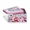 Caja De Almacenaje Maquillaje Rosa Hojalata 18 X 8,5 X 18 Cm (18 Unidades)