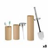 Set De Baño Marrón Plástico (8 Unidades)