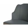 Sillón Concha Azul Negro Gris Acero 48 X 88 X 60 Cm (2 Unidades)