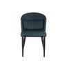 Sillón Redondo Azul Negro Acero 51 X 83,5 X 54 Cm (2 Unidades)