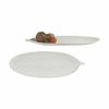 Bandeja Decoración Hoja De Planta Blanco 49 X 2,7 X 17,3 Cm (6 Unidades)