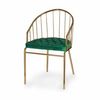 Silla Barras Verde Dorado 51 X 81 X 52 Cm (2 Unidades)