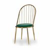 Silla Barras Verde Dorado 48 X 95,5 X 48 Cm (2 Unidades)