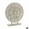 Figura Decorativa Mandala Blanco 7 X 49 X 44 Cm (6 Unidades)