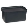 Caja De Almacenaje Con Tapa Antracita Plástico 7,5 L 21 X 14,2 X 32 Cm (12 Unidades)