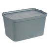 Caja De Almacenaje Con Tapa Gris Plástico 24 L 29,3 X 24,5 X 45 Cm (6 Unidades)