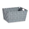 Cesta Multiusos Gris Tela 5 L 30,4 X 14 X 20 Cm (18 Unidades)